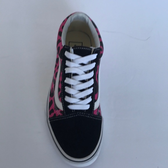 Vans old skool leopard pink black sneaker shoes - Picture 8 of 8